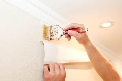 Pose de papier peint à la Gimond — revêtements muraux et toiles de verre